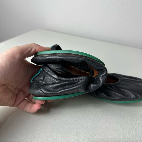 Tieks Black Foldable Flexible Ballet Flats Size 10 - Picture 6 of 6
